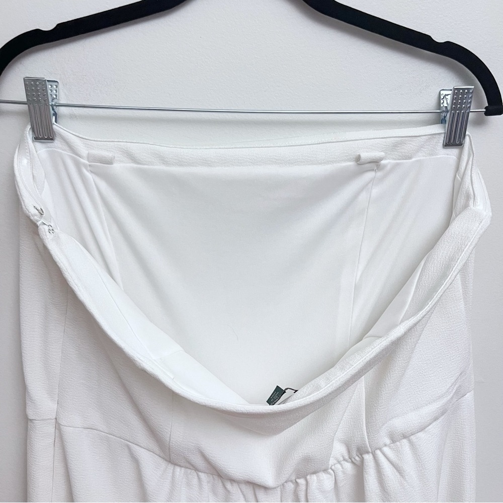 Wild Fable Lightweight White Wide Leg Strapless Tube Jumpsuit - Picture 9 of 14